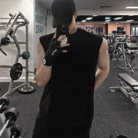 Heavyweight Cotton Sleeveless Vest Men's Athletic Tank Top