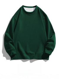 Solid color crew neck thin sweatshirt
