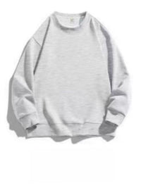 Solid color crew neck thin sweatshirt