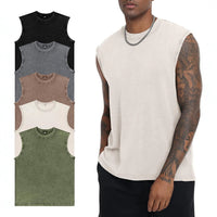 Custom Vintage Washed Cotton Tank Top