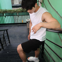 Heavyweight Cotton Sleeveless Vest Men's Athletic Tank Top