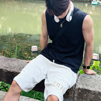 Heavyweight Cotton Sleeveless Vest Men's Athletic Tank Top
